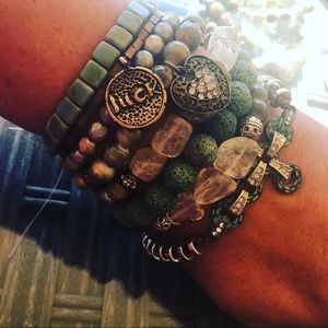 Lucky 7Bracelet Boho Essential Oil Diffuser Stack